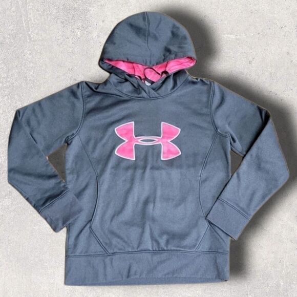 UNDER ARMOUR GRAY BREAST CANCER AWARENESS HOODIE - Picture 1 of 6
